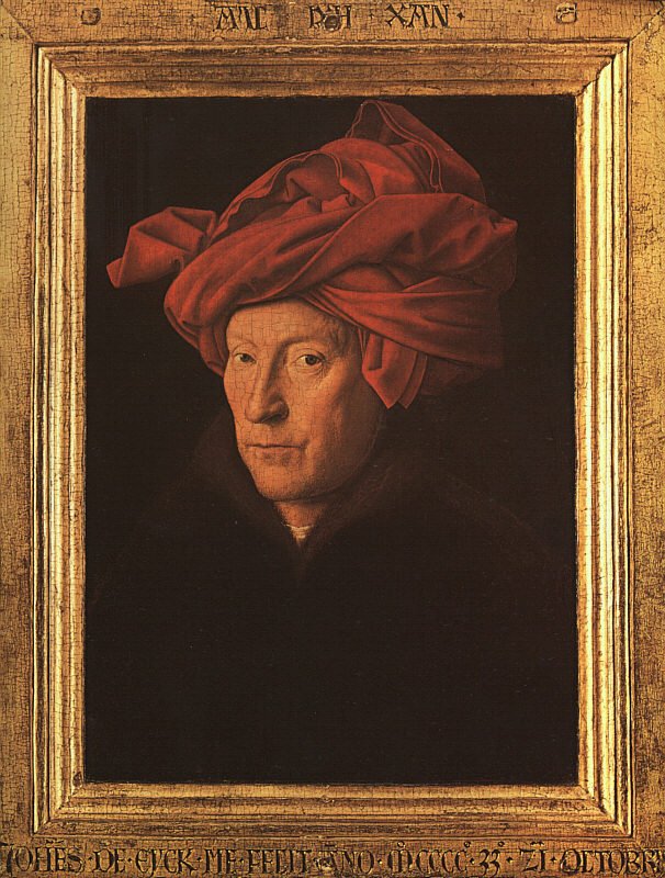 Man in a Red Turban (Self-Portrait) - 1433