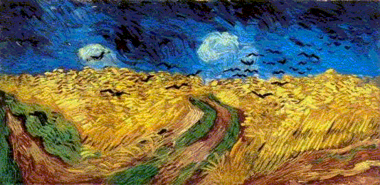 Wheat Fields With Crows - 1890